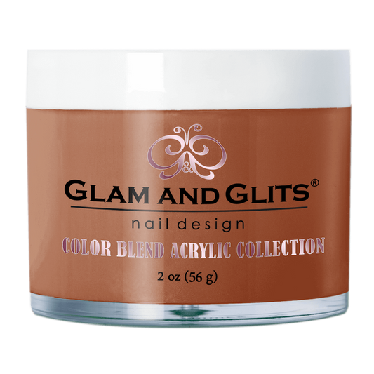 Glam & Glits Acrylic Powder Color Blend (Cream) 2 oz Hot Fudge - BL3081-Beauty Zone Nail Supply