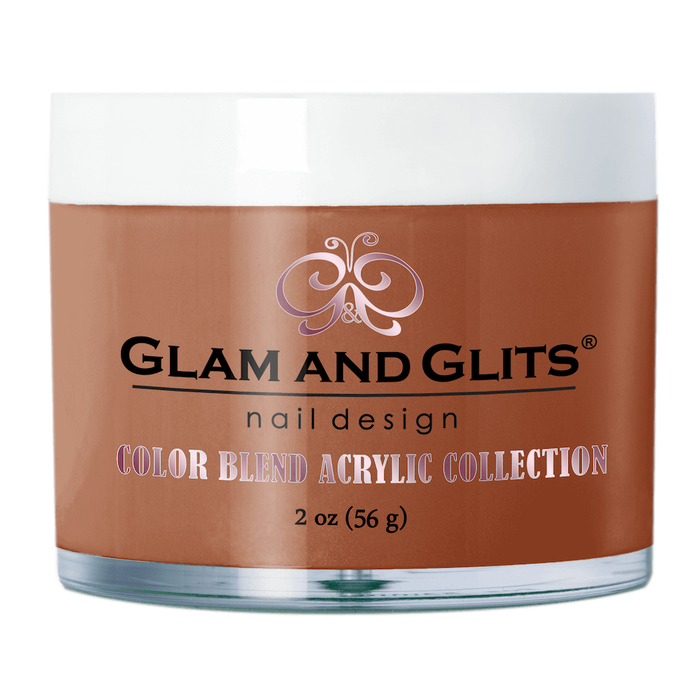 Glam & Glits Acrylic Powder Color Blend (Cream) 2 oz Hot Fudge - BL3081-Beauty Zone Nail Supply