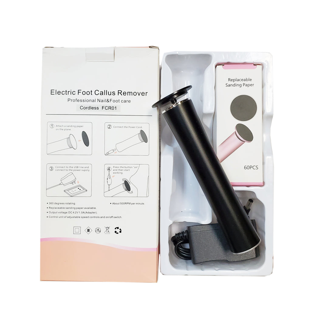 Foot file callus remover cordless FCR01 – Beauty Zone Nail Supply