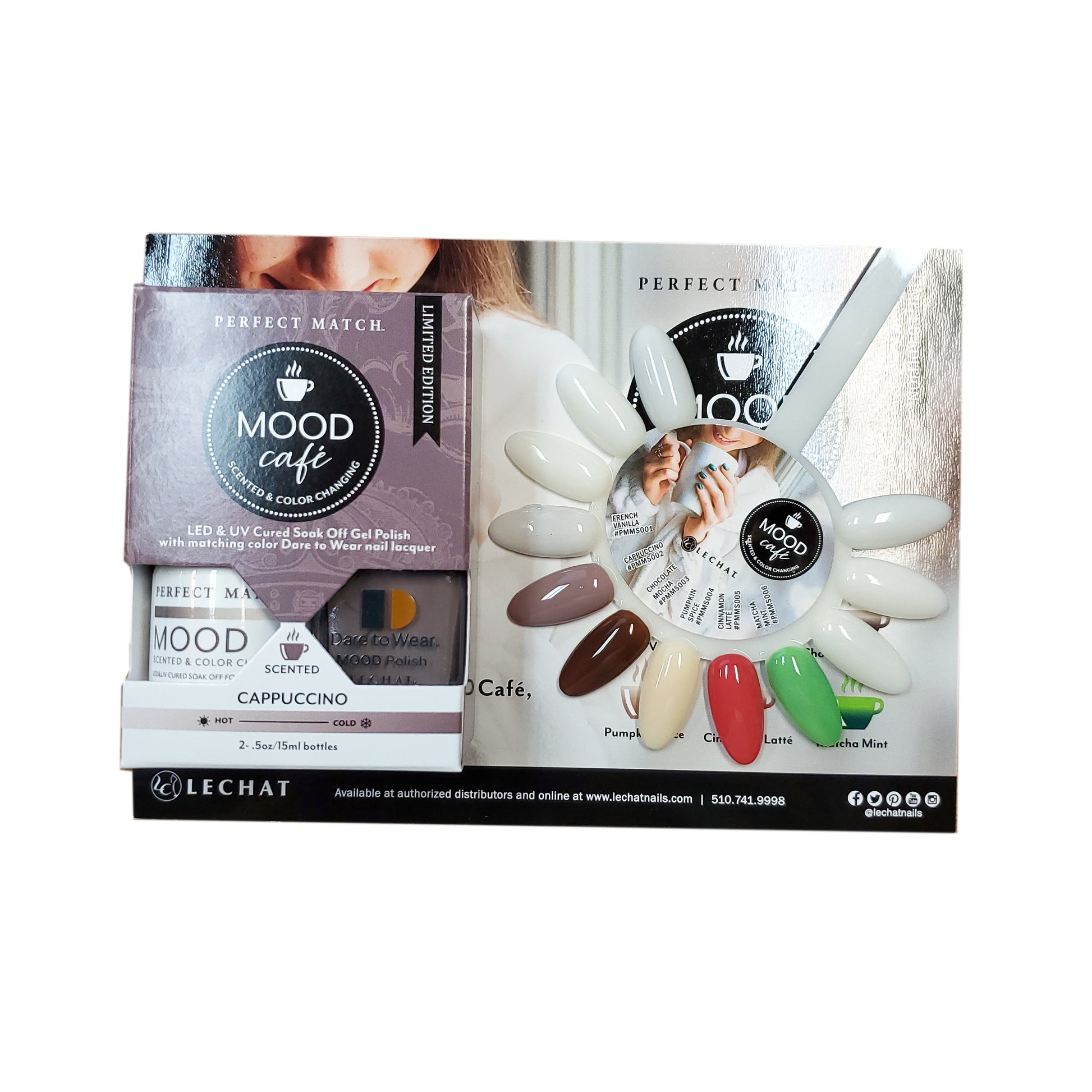 Perfect Match Mood Cafe Set 6 Colors #PMMC01-Beauty Zone Nail Supply
