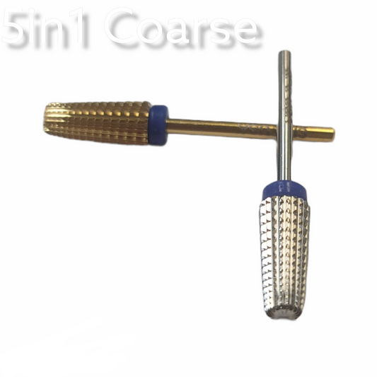 Carbide Nail Bit 5 In 1 Coarse 3/32 Silver