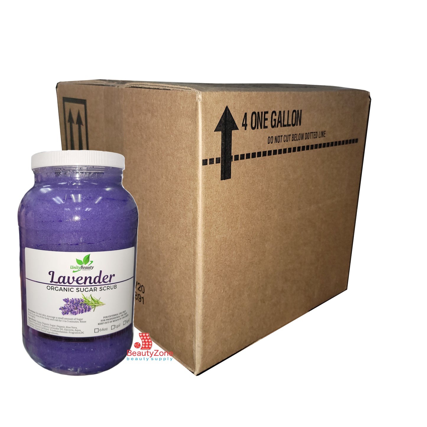 Unity Sugar Scrub Lavender Case 4 Gallon