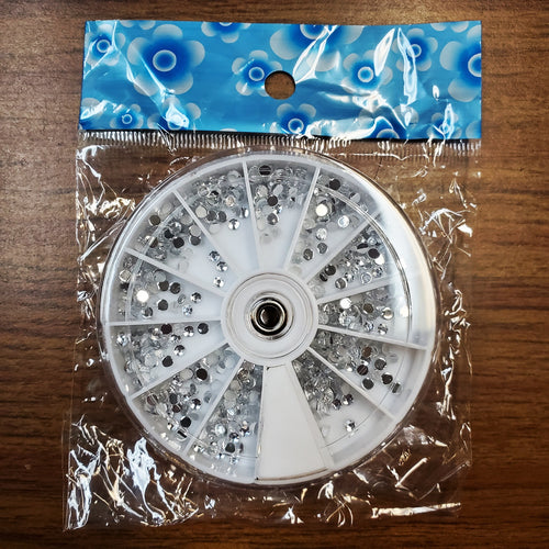SS12 Acrylic Clear Color Rhinestones wheel-Beauty Zone Nail Supply