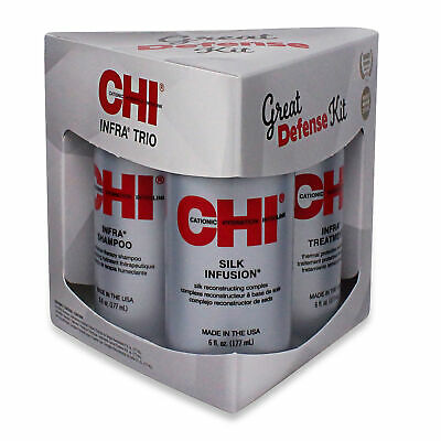 Chi Infra Infra Trio kit (Treatment, Shampoo & Silk Infusion)