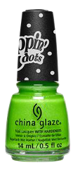 China Glaze Nail Lacquer Frosty Lime 0.5oz #85213 ds