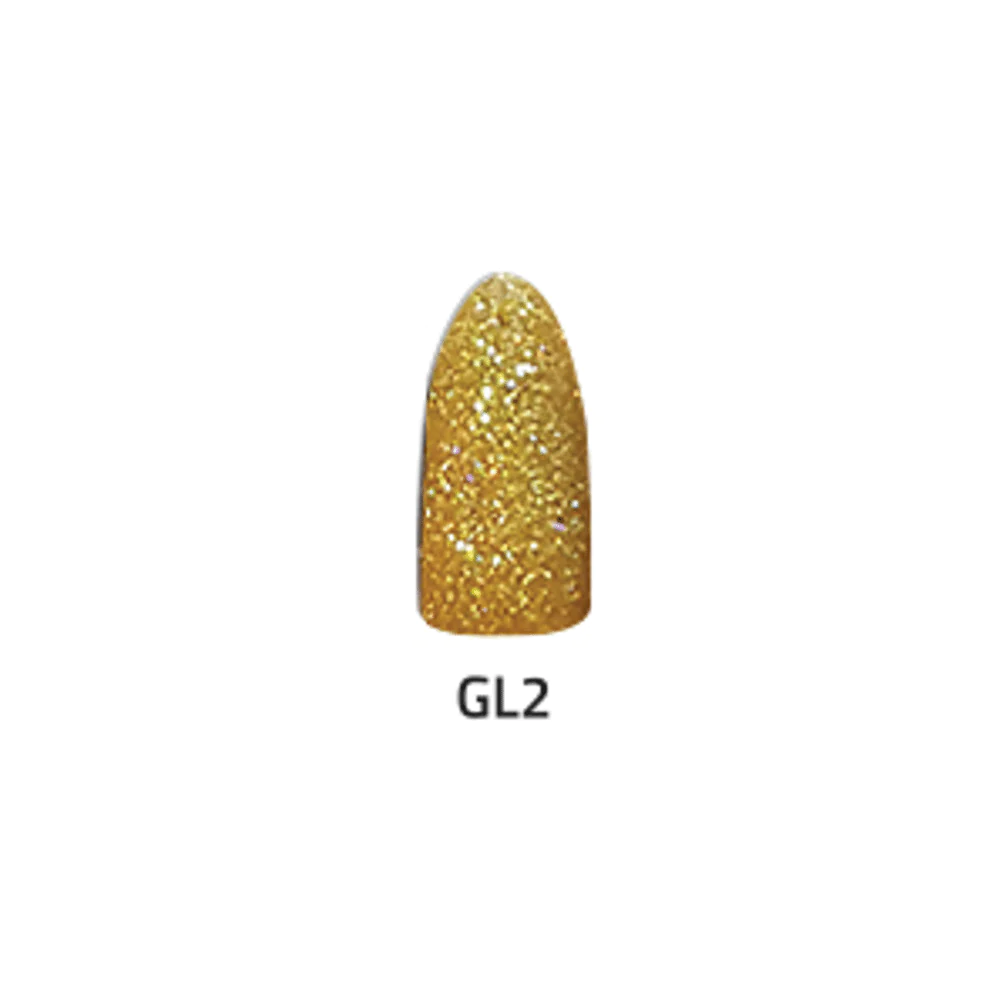 Chisel Acrylic & Dipping Powder 2 oz Glitter Collection GL02