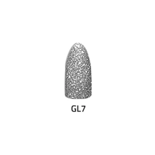 Chisel Acrylic & Dipping Powder 2 oz Glitter Collection GL07