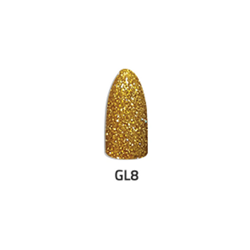 Chisel Acrylic & Dipping Powder 2 oz Glitter Collection GL08