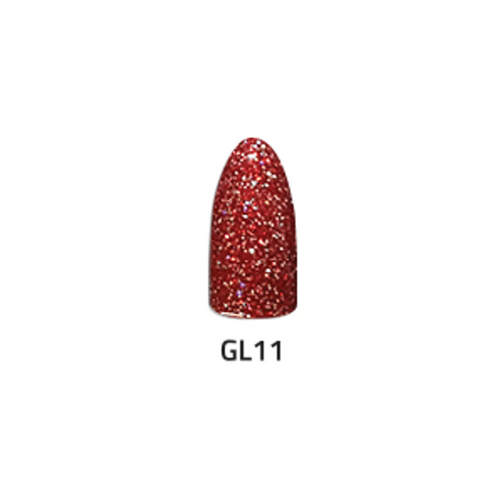 Chisel Acrylic & Dipping Powder 2 oz Glitter Collection GL11