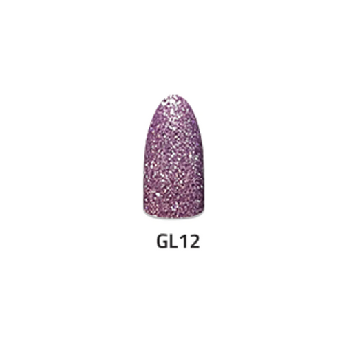 Chisel Acrylic & Dipping Powder 2 oz Glitter Collection GL12