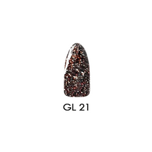 Load image into Gallery viewer, Chisel Acrylic &amp; Dipping Powder 2 oz Glitter Collection GL21
