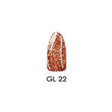 Load image into Gallery viewer, Chisel Acrylic &amp; Dipping Powder 2 oz Glitter Collection GL22
