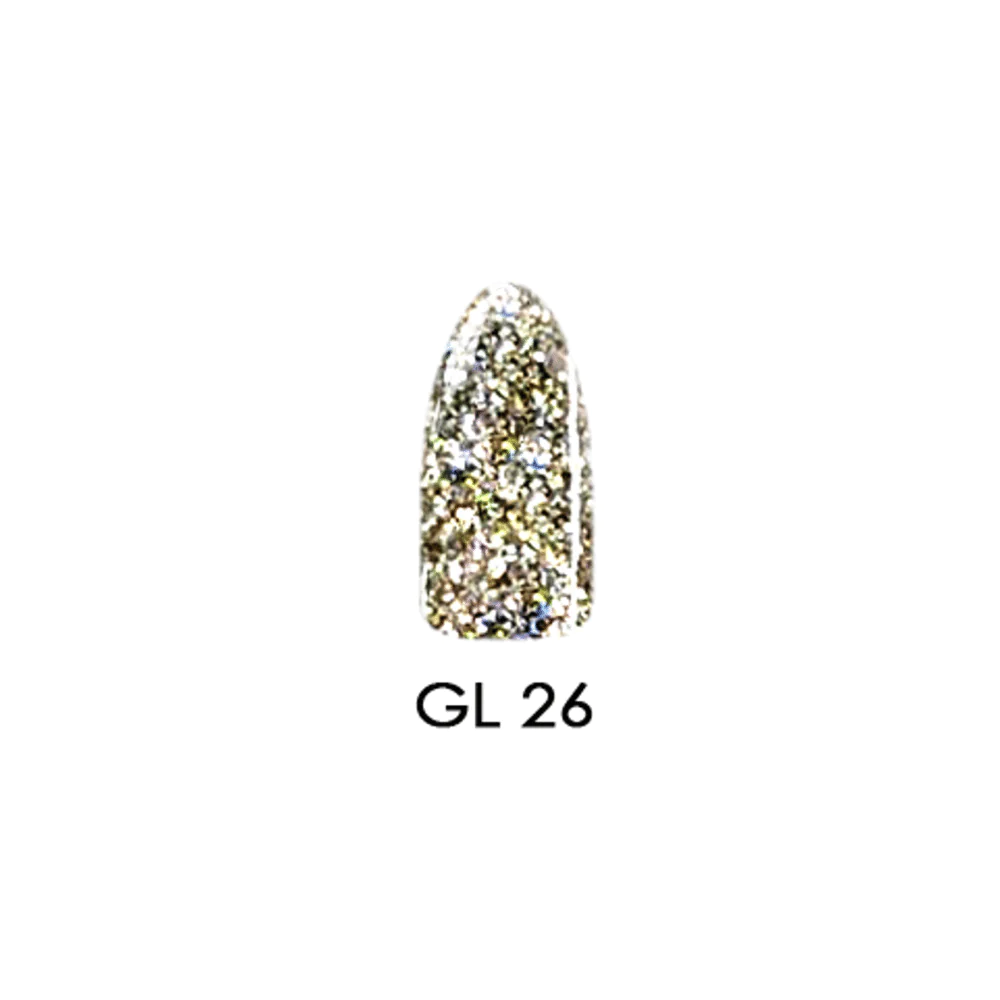 Chisel Acrylic & Dipping Powder 2 oz Glitter Collection GL26