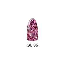 Load image into Gallery viewer, Chisel Acrylic &amp; Dipping Powder 2 oz Glitter Collection GL36