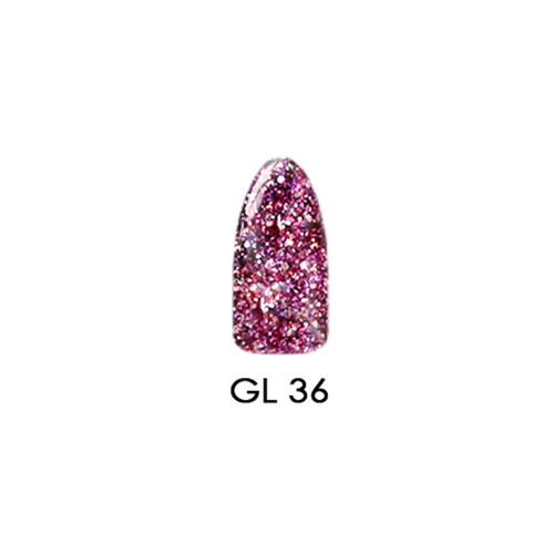 Chisel Acrylic & Dipping Powder 2 oz Glitter Collection GL36