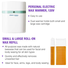 Load image into Gallery viewer, Clean &amp; Easy Personal Roll-On Waxer 45018