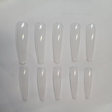 Load image into Gallery viewer, Coffin Tip Box 250 pcs Clear tips box