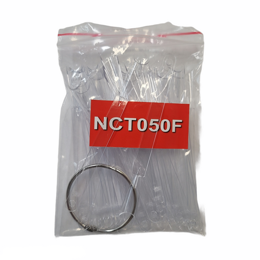 Color Nail Chart 50 Tips French Type Clear NCT050F