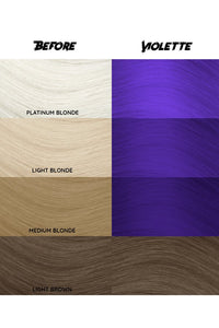 Crazy Color Semi Permanent Hair Dye Color 043 Violette 150ML 5.07 oz
