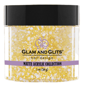 Glam & Glits Matte Acrylic Powder 1 oz Honey Meringue-MAT614-Beauty Zone Nail Supply
