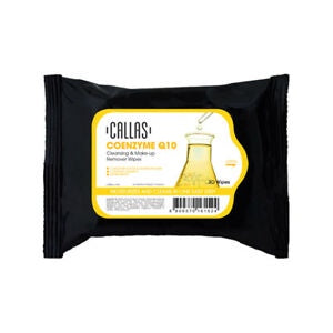 Callas Cleansing & Make-up Remover Coenzyme Q10 30 Wipes-Beauty Zone Nail Supply