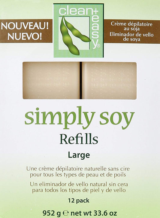 Clean & Easy simply soy refill Large 12 pack-Beauty Zone Nail Supply