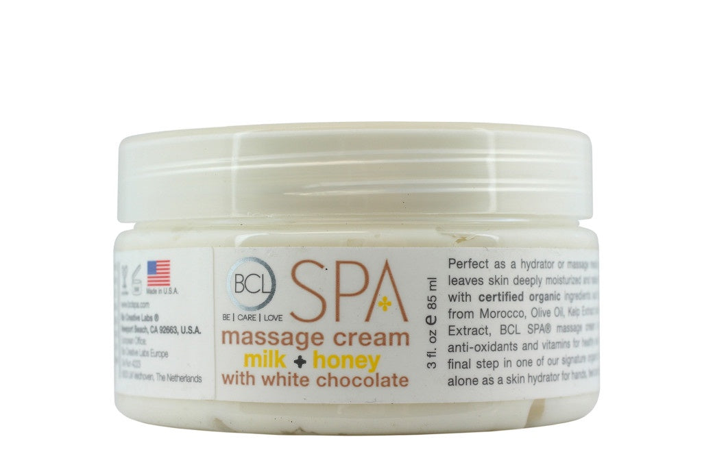 BCL SPA Massage Cream Milk + Honey with White Chocolate 3oz-Beauty Zone Nail Supply