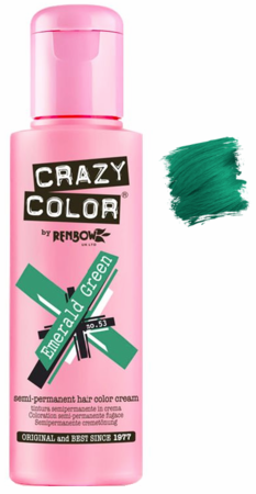 Crazy Color vibrant Shades -CC PRO 53 EMERALD GREEN 150ML-Beauty Zone Nail Supply