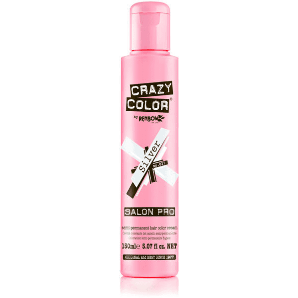 Crazy Color vibrant Shades -CC PRO 027 SILVER 150ML-Beauty Zone Nail Supply