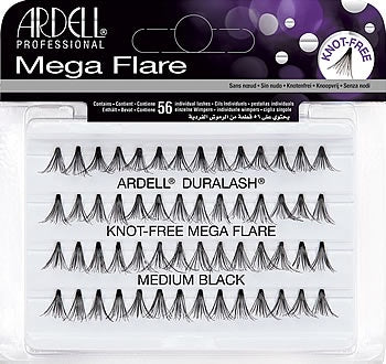 Ardell Mega Flare Individual Lashes Medium Black-Beauty Zone Nail Supply