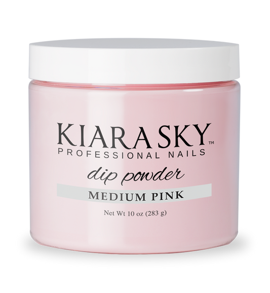 Kiara Sky Dipping Powder 10 oz Refill Medium PINK-Beauty Zone Nail Supply
