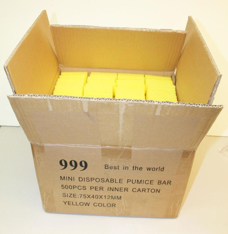 999 pumice yellow 500 pc coarse #pk5 - BeautyzoneNailSupply
