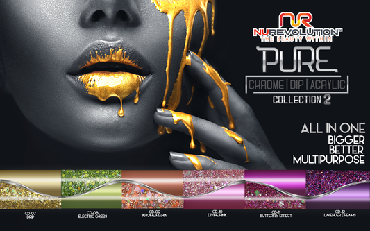Nurevolution Dip Powder Pure Chrome Kit (6) #2 Kit-Beauty Zone Nail Supply