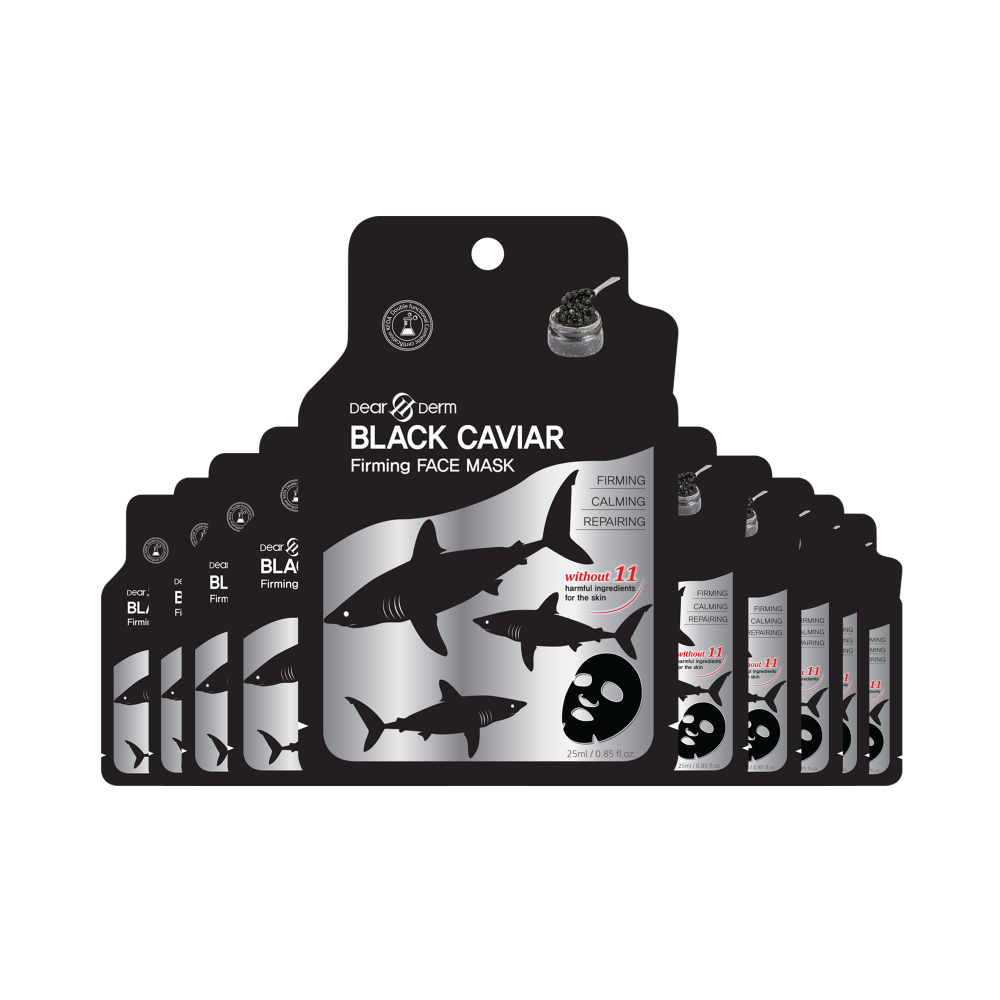 Dearderm Black Caviar Moisture Mask (10pcs)