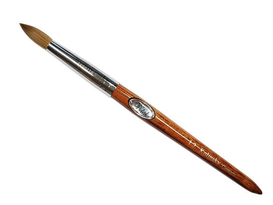 Petal acrylic nail brush kolinsky red wood size 12-Beauty Zone Nail Supply