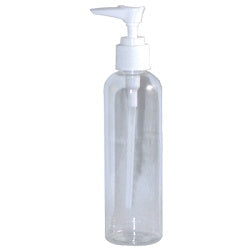 7 oz Clear dispenser Empty Bottle with Pump B33-Beauty Zone Nail Supply