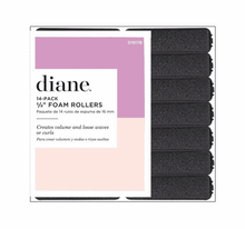 Load image into Gallery viewer, Diane Black Foam Rollers 5/8&quot; 14 Pack #D1917B