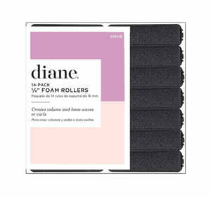 Diane Black Foam Rollers 5/8" 14 Pack #D1917B