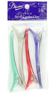 Diane Clips Small 3-3/4" Assorted Colors D102C