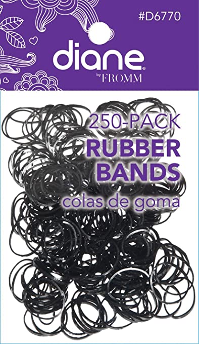 Diane Rubber Bands 250-pack Black D6770