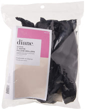 Load image into Gallery viewer, Diane Satin pillow Rollers Black 7/8-Inch 10 count D5042