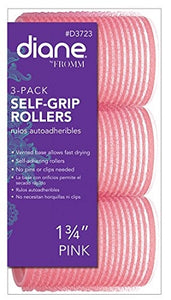 Diane Self Grip Rollers Pink 1-3/4 3 Pack #D3723