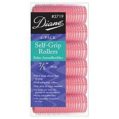 Diane Self Grip Rollers Pink 7/8 6 Pack #D3719
