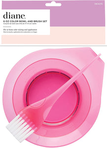 Diane Tint Bowl with Brush Set, Translucent Pink DEA015