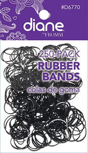 Diane Rubber Bands 250-pack Black D6770