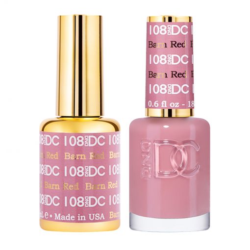 DND DC Gel Polish Duo  Barn Red #108