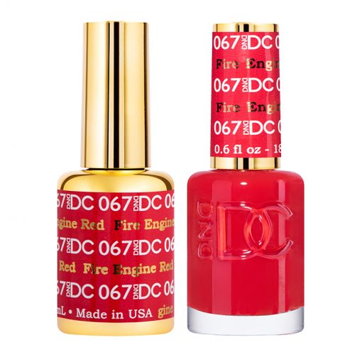 DND DC Gel Polish Fire Engine Red #067