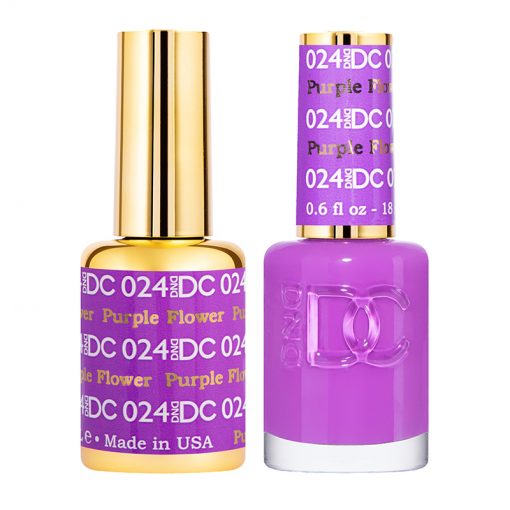 DND DC Gel Polish Duo  Purple Flower #024