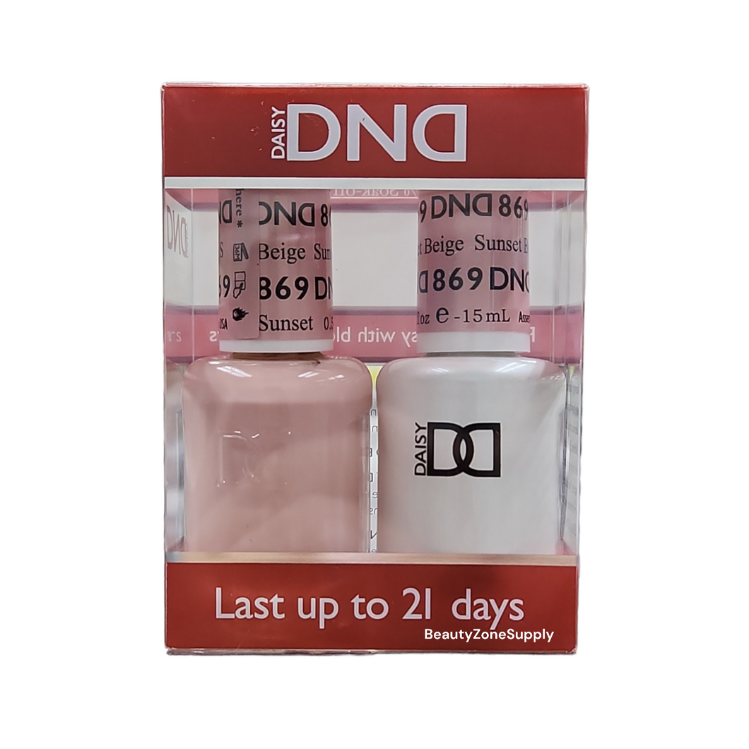 DND Duo Gel & Lacquer Sunset Beige #869