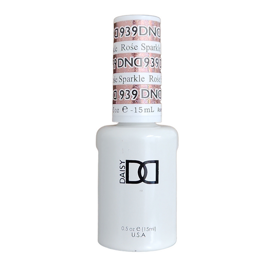DND Duo Gel Polish 0.5 oz Rose Sparkle #939